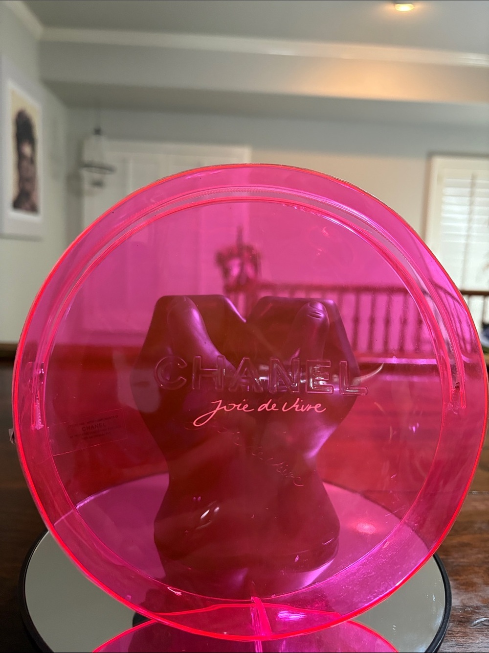 CHANEL Joie de Vivre' Hot Pink Cosmetic Case
